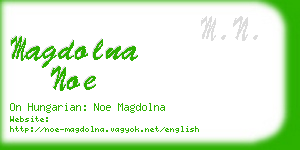 magdolna noe business card